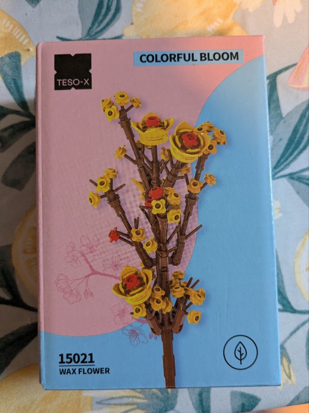 Colorful Bloom Yellow Decorative Building BlockFlower